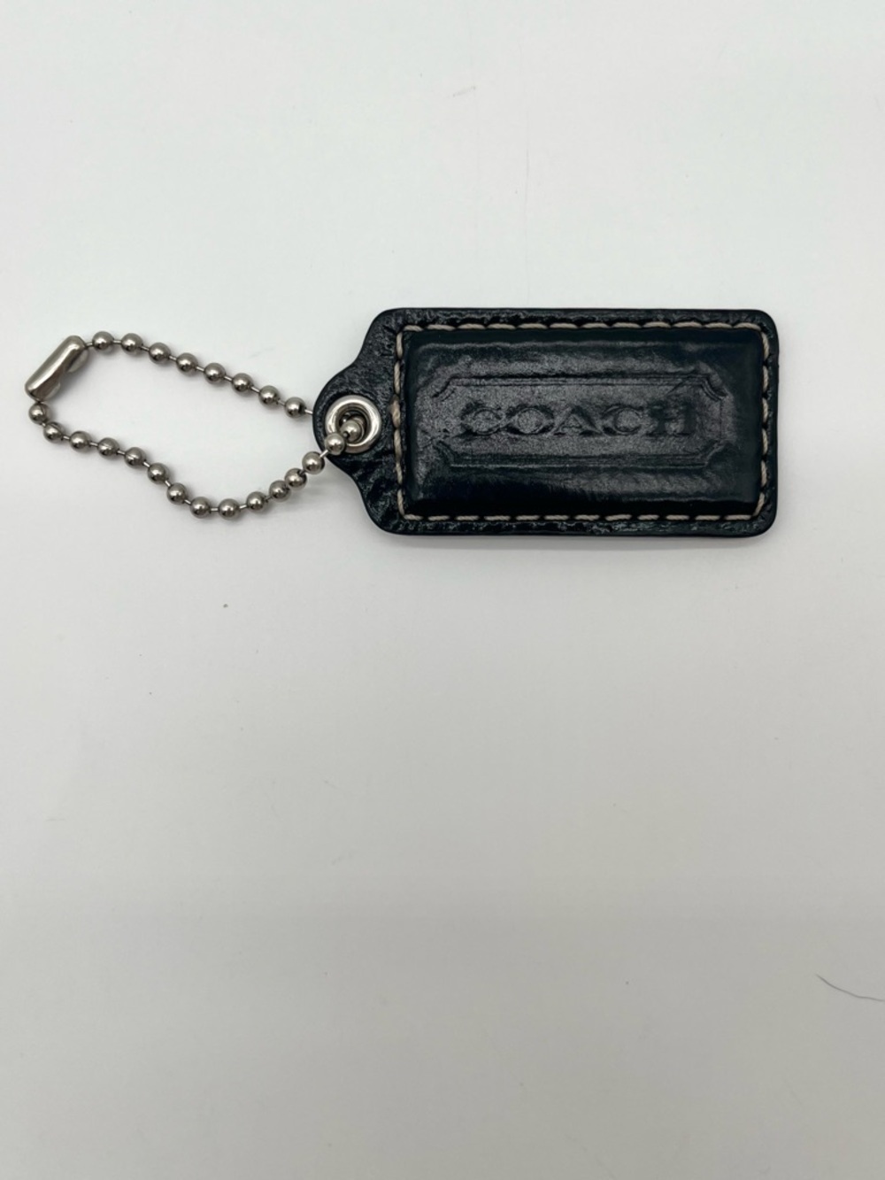 Coach Vintage Patent Leather Hang Tag, Black